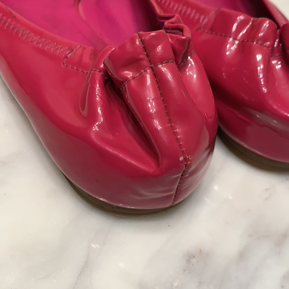 Tory Burch Raspberry Red Loafers - Picture 10 of 13